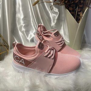 NWT & BOX - Rose Gold Big Girls Kappil Saga Athletic Sneaker - Girls Sz 4